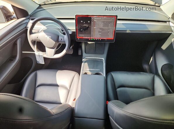7SAYGDED4SF267876 2025 TESLA MODEL Black Вид панелі приладів