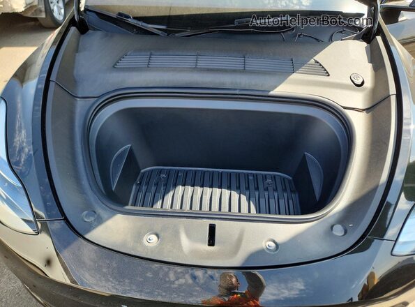 7SAYGDED4SF267876 2025 TESLA MODEL Black Вид задньої частини салону