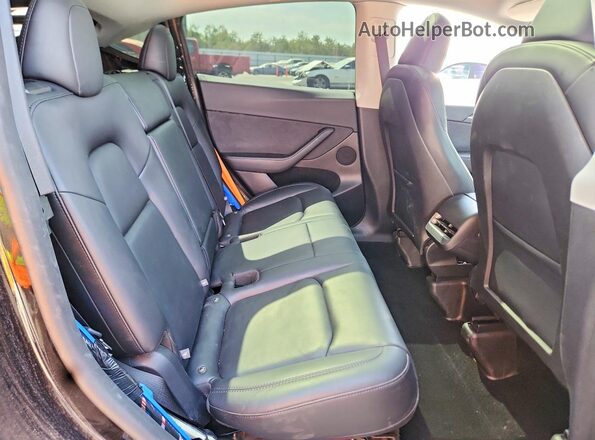 7SAYGDED4SF267876 2025 TESLA MODEL Black Вид задніх сидінь