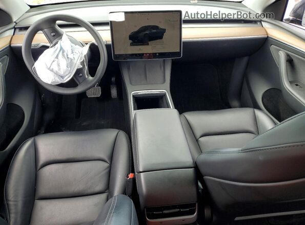 7SAYGDED5SF231825 2025 TESLA MODEL Gray Dashboard view