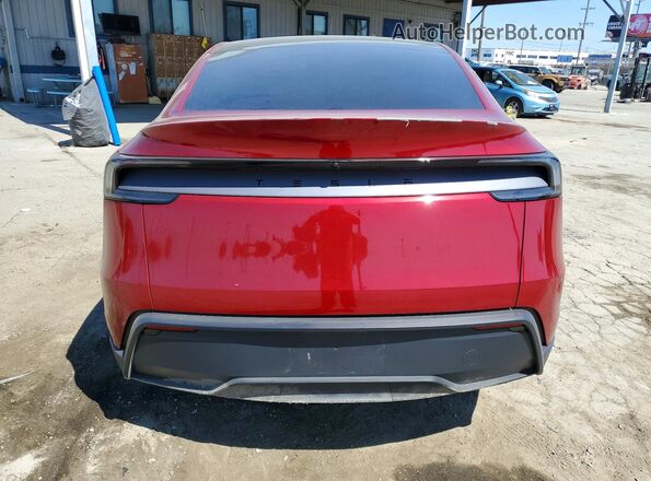 7SAYGDED5TF377045 2026 TESLA MODEL Красный Вид сзади