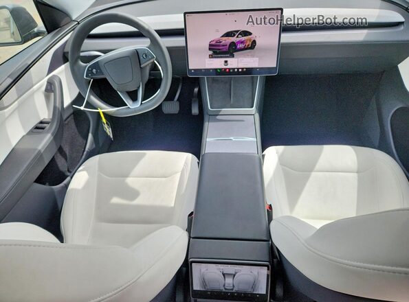 7SAYGDED5TF385971 2026 TESLA MODEL Charcoal Вид панелі приладів