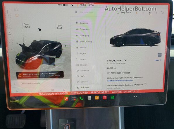 7SAYGDED5TF420265 2026 TESLA MODEL Gray 