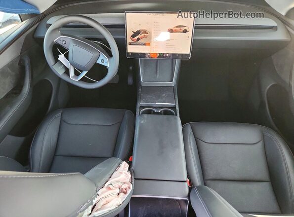 7SAYGDED5TF519314 2026 TESLA MODEL White Dashboard view