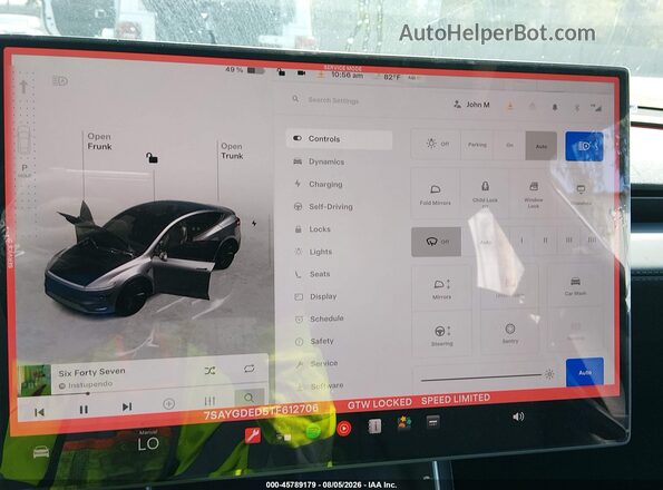 7SAYGDED5TF612706 2026 TESLA MODEL Y Gray 