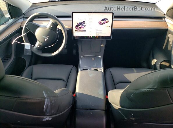 7SAYGDED6PF940819 2023 TESLA MODEL Белый Вид панели приборов