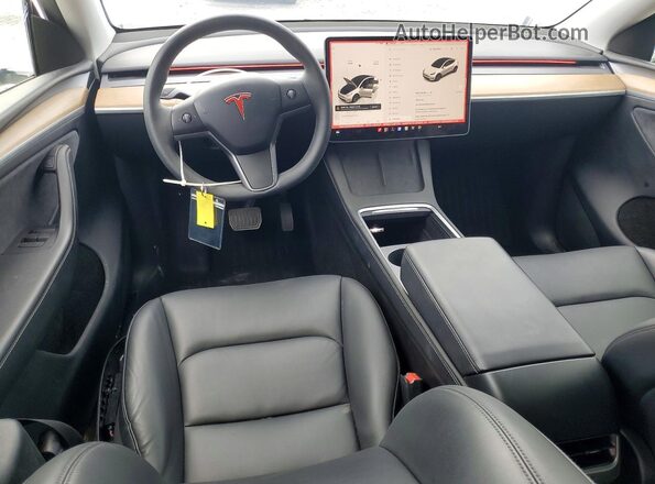7SAYGDED6RA326191 2024 TESLA MODEL White Widok deski rozdzielczej