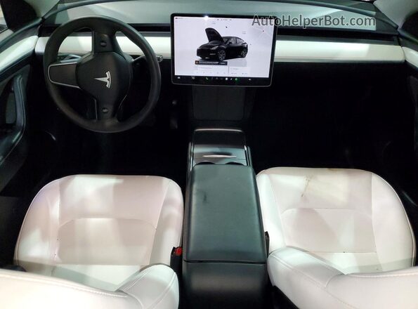 7SAYGDED6RF107413 2024 TESLA MODEL Black Widok deski rozdzielczej