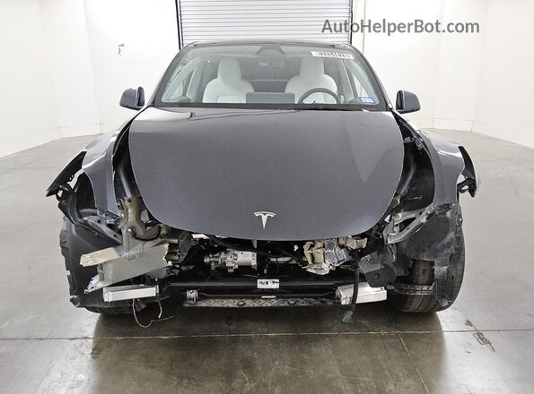 7SAYGDED6SF237231 2025 TESLA MODEL Gray Vista de la etiqueta del VIN