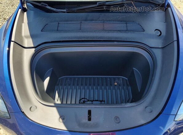 7SAYGDED7PF976566 2023 TESLA MODEL Blue ძრავის განყოფილების ხედი