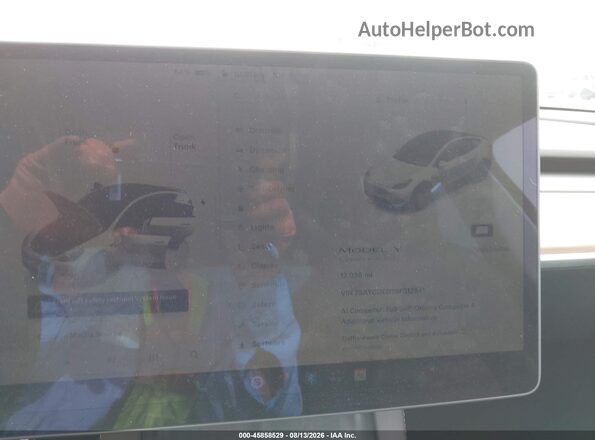 7SAYGDED7SF312941 2025 TESLA MODEL Y Белый Вид задних сидений
