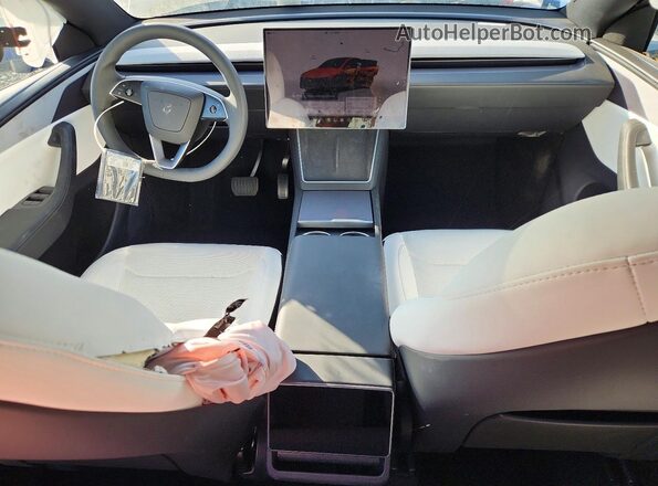 7SAYGDED7TF587646 2026 TESLA MODEL Blue Առջևի վահանակի տեսք