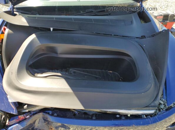 7SAYGDED7TF587646 2026 TESLA MODEL Blue Սալոնի հետևի տեսք
