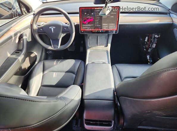 7SAYGDED9PF958361 2023 TESLA MODEL Gray Widok deski rozdzielczej