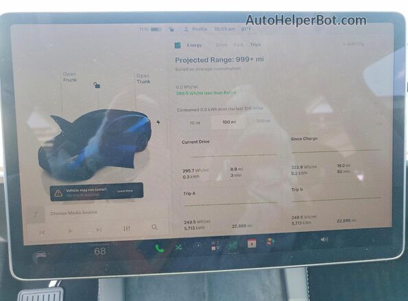 7SAYGDED9RF158114 2024 TESLA MODEL Blue Vista del cuadro de instrumentos