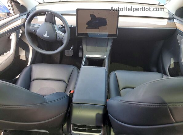 7SAYGDED9RF158114 2024 TESLA MODEL Blue Vista del salpicadero