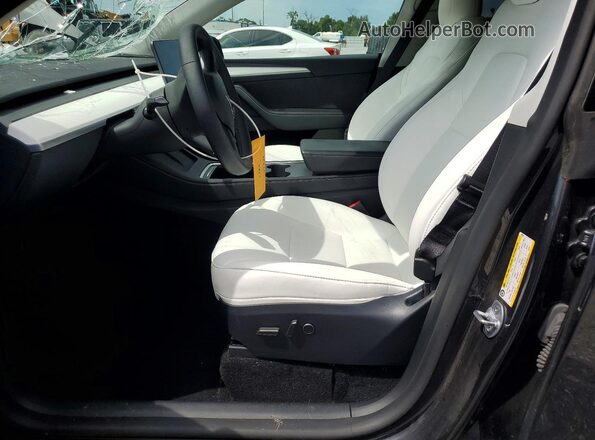 7SAYGDED9RF163555 2024 TESLA MODEL Gray Вид підкапотного простору