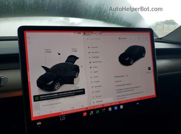 7SAYGDEDXPF944114 2023 TESLA MODEL Черный Вид щитка приборов