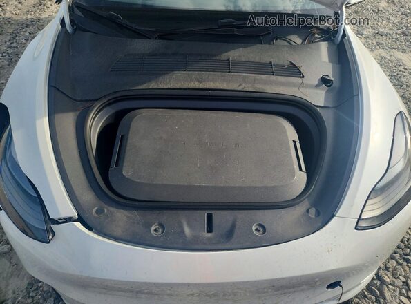 7SAYGDEDXRF041691 2024 TESLA MODEL White ძრავის განყოფილების ხედი