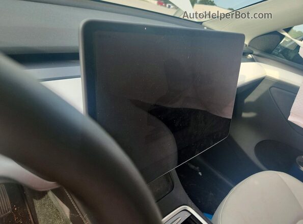 7SAYGDEDXRF041691 2024 TESLA MODEL White ხელსაწყოთა პანელის ხედი