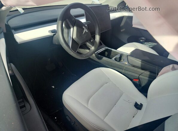 7SAYGDEDXRF041691 2024 TESLA MODEL White წინა პანელის ხედი