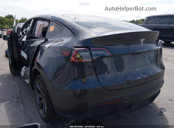 7SAYGDEDXSA378946 2025 TESLA MODEL Y Gray Rear left