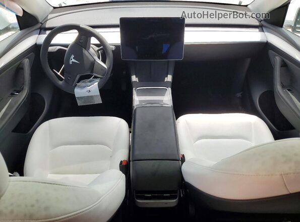 7SAYGDEDXSF267929 2025 TESLA MODEL White Вид панелі приладів