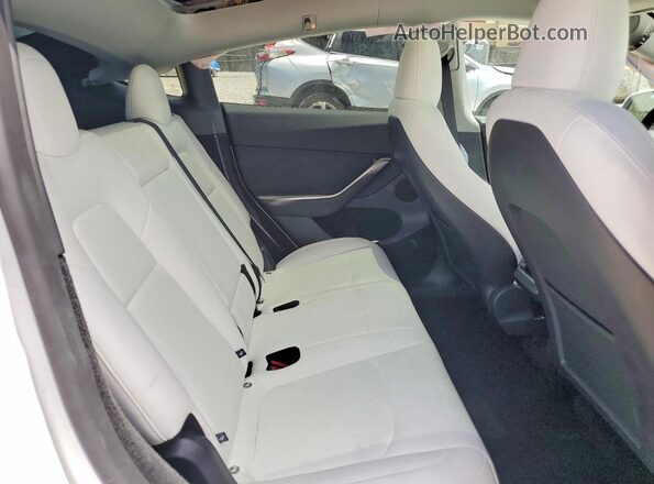 7SAYGDEDXSF267929 2025 TESLA MODEL White Вид задніх сидінь