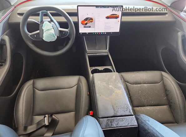 7SAYGDEDXTA470429 2026 TESLA MODEL Gray Dashboard view