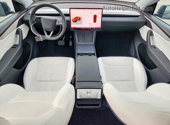 7SAYGDEDXTF425767 2026 TESLA MODEL Black Вид панелі приладів