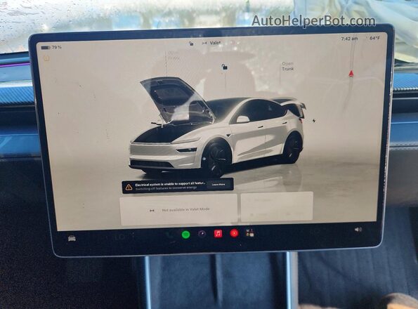 7SAYGDEDXTF460888 2026 TESLA MODEL Белый Вид щитка приборов