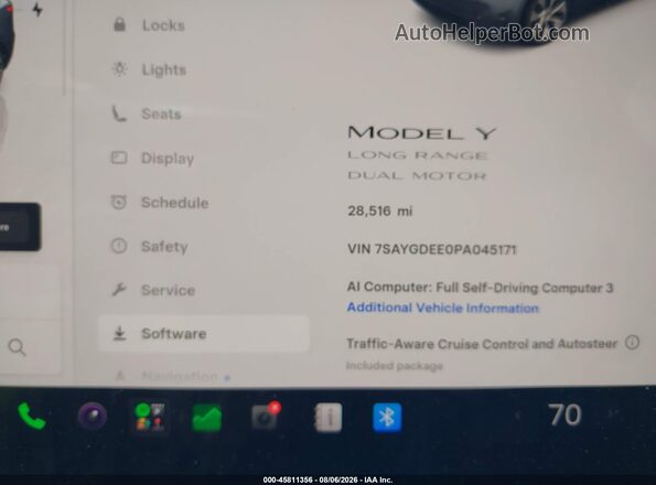 7SAYGDEE0PA045171 2023 TESLA MODEL Y Серый 