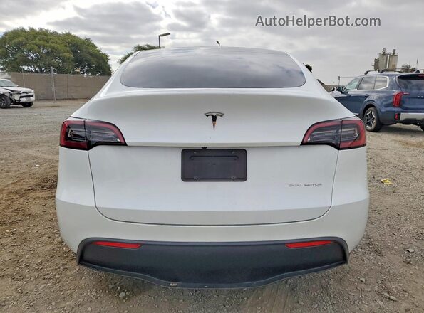 7SAYGDEE0PF611963 2023 TESLA MODEL White VIN კოდის სტიკერის ხედი