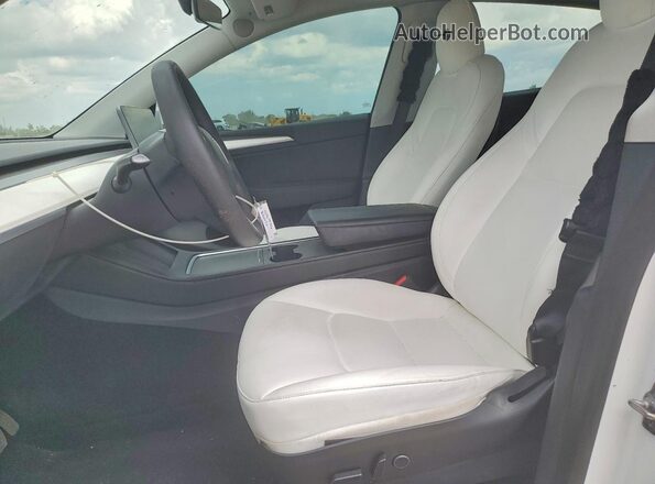 7SAYGDEE0PF629895 2023 TESLA MODEL Белый Вид салона спереди