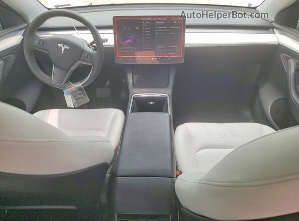7SAYGDEE0PF629895 2023 TESLA MODEL Белый Вид панели приборов