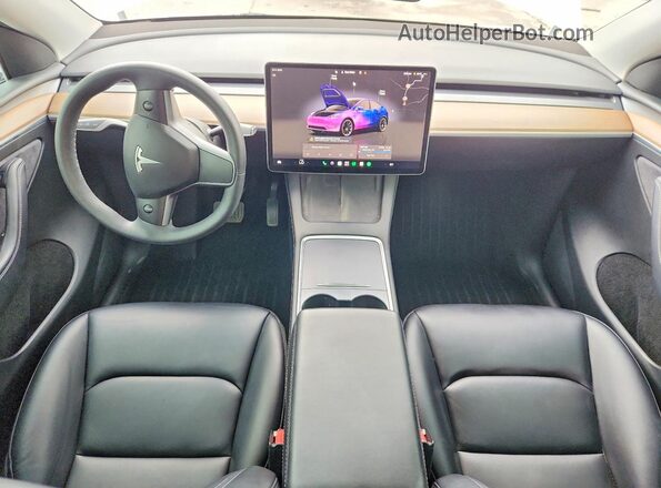 7SAYGDEE0PF695282 2023 TESLA MODEL White წინა პანელის ხედი