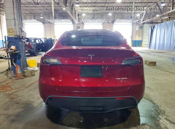 7SAYGDEE0RA283296 2024 TESLA MODEL Red უკანა ხედი