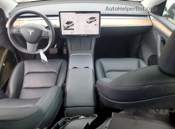 7SAYGDEE0SA352137 2025 TESLA MODEL Gray Вид панелі приладів