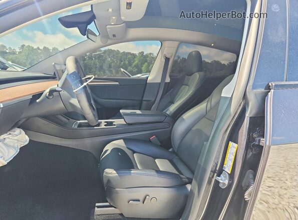 7SAYGDEE0SF298910 2025 TESLA MODEL Gray Սալոնի դիմացի տեսք