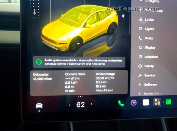 7SAYGDEE0TF431716 2026 TESLA MODEL Gray Instrument cluster view