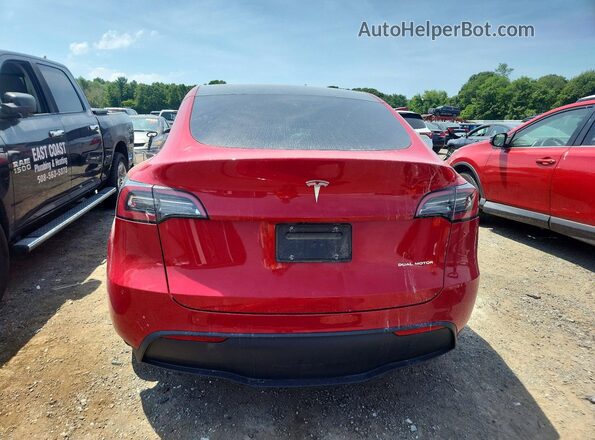 7SAYGDEE1NF321583 2022 TESLA MODEL Red Rear view