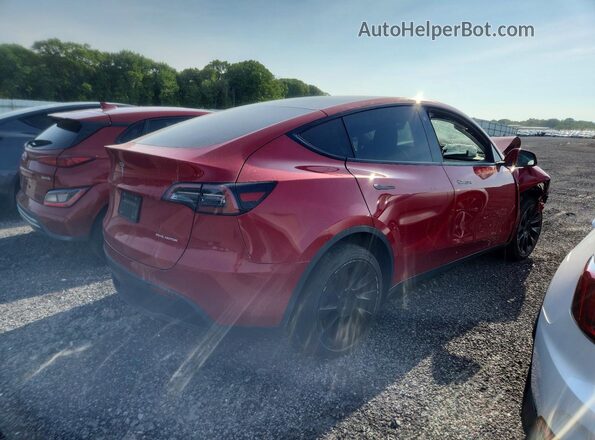 7SAYGDEE1NF321583 2022 TESLA MODEL Red Rear right