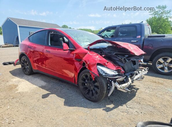 7SAYGDEE1NF321583 2022 TESLA MODEL Red Front right