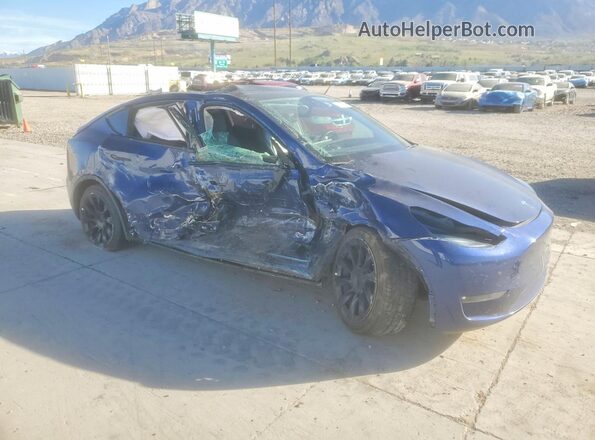 7SAYGDEE1NF387177 2022 TESLA MODEL Blue Delantero derecho