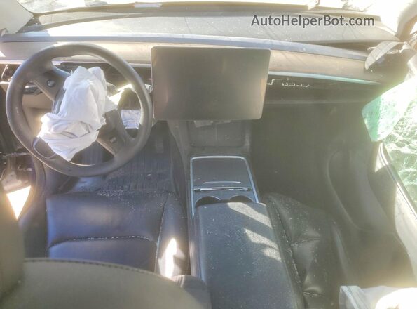 7SAYGDEE1NF387177 2022 TESLA MODEL Blue Vista del salpicadero