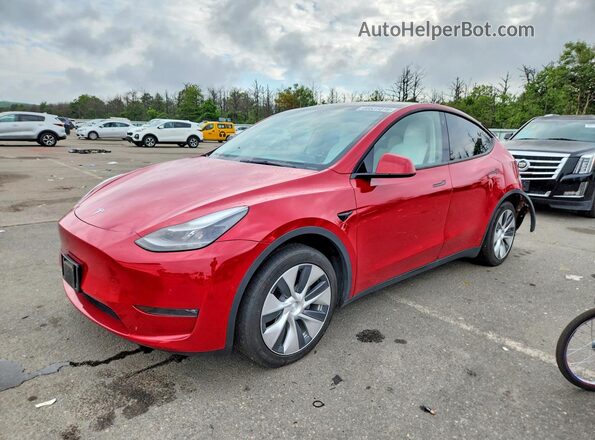 7SAYGDEE1NF538633 2022 TESLA MODEL Красный Задняя левая четверть