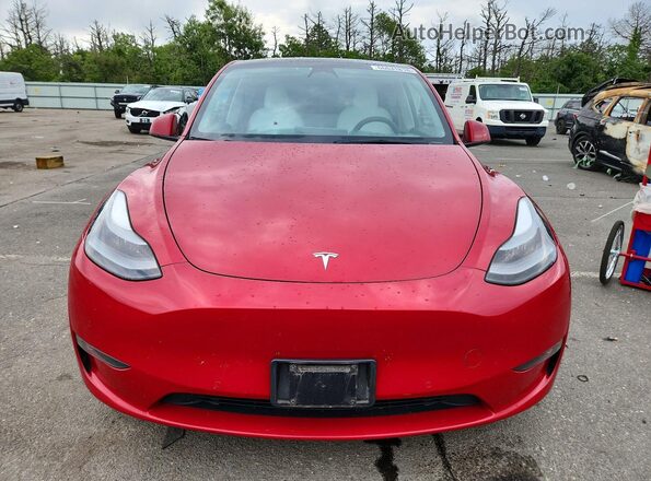 7SAYGDEE1NF538633 2022 TESLA MODEL Красный Вид щитка приборов