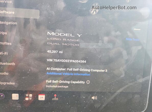 7SAYGDEE1PA054364 2023 TESLA MODEL Black Вид щитка приладів