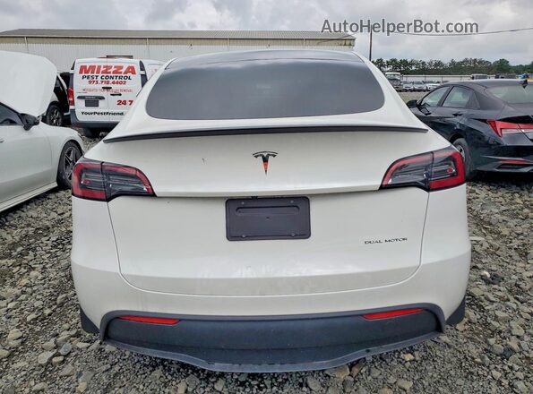 7SAYGDEE1PA114157 2023 TESLA MODEL Белый Вид сзади