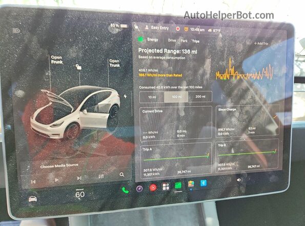 7SAYGDEE1PA129418 2023 TESLA MODEL Белый Вид щитка приборов